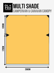 Olpro Rectangle Canopy/Shade (Orange l) Olpro - Dynamic Drive