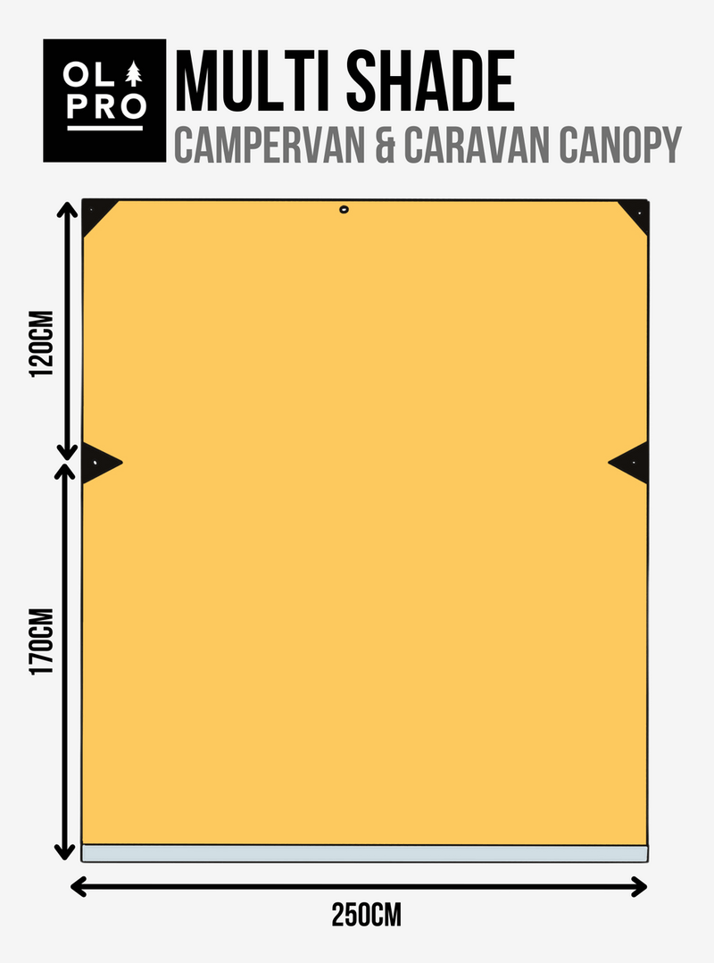 Olpro Rectangle Canopy/Shade (Orange l) Olpro - Dynamic Drive