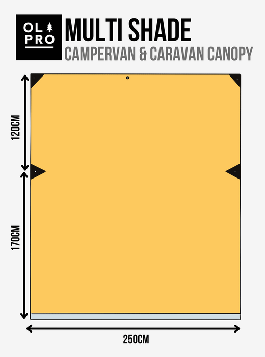 Olpro Rectangle Canopy/Shade (Orange l) Olpro - Dynamic Drive