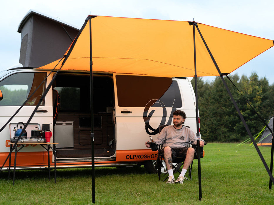 Olpro Rectangle Canopy/Shade (Orange l) Olpro - Dynamic Drive