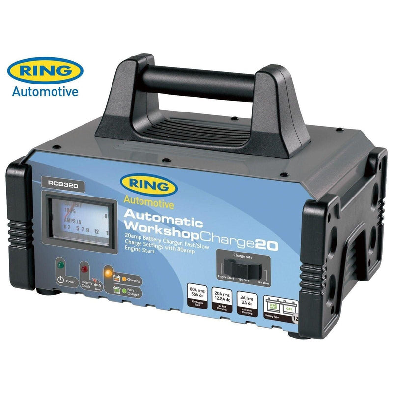Ring RCB320 20A Jump starter and Battery Charger Ring Automotive - Dynamic Drive