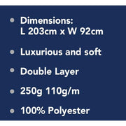 Royal Leisure Sleeping Bag Pastel Premium 60oz Camping Outdoors Travel Home Royal - Dynamic Drive