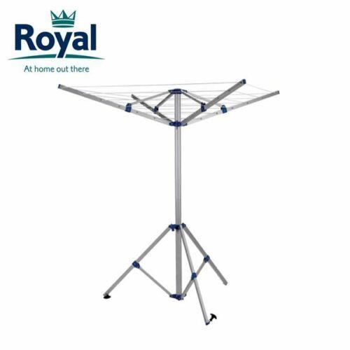 Royal Portable Aluminium Clothes Line Camping Caravan Washing Airer Dryer Royal - Dynamic Drive