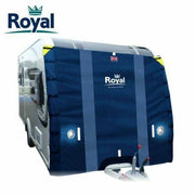 Royal Premium Caravan Front Towing Cover Protector Universal With Led Lights Royal - Dynamic Drive