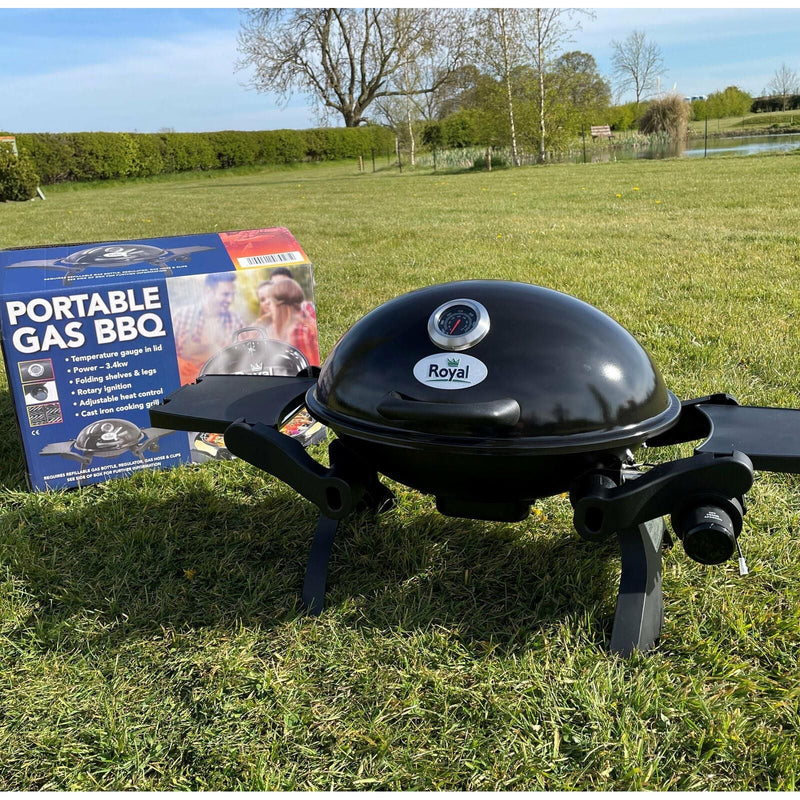 Royal Table Top Gas BBQ With Cast Iron Grill Royal - Dynamic Drive