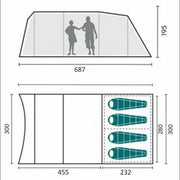 Royal Welford 4 Air Tent W526 Royal - Dynamic Drive