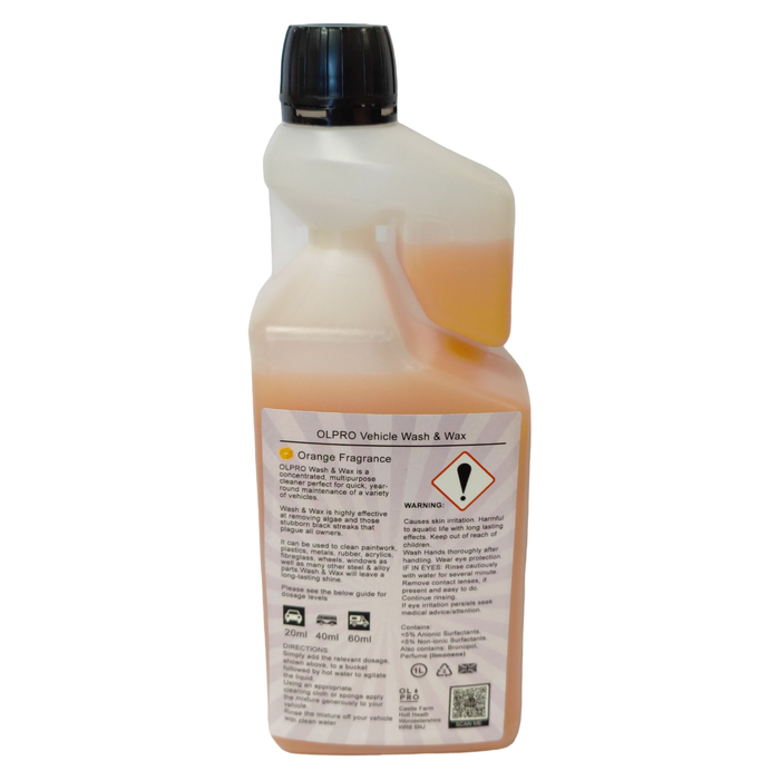 Olpro Motorhome Wash and Wax 1ltr Dosage Bottle Olpro - Dynamic Drive