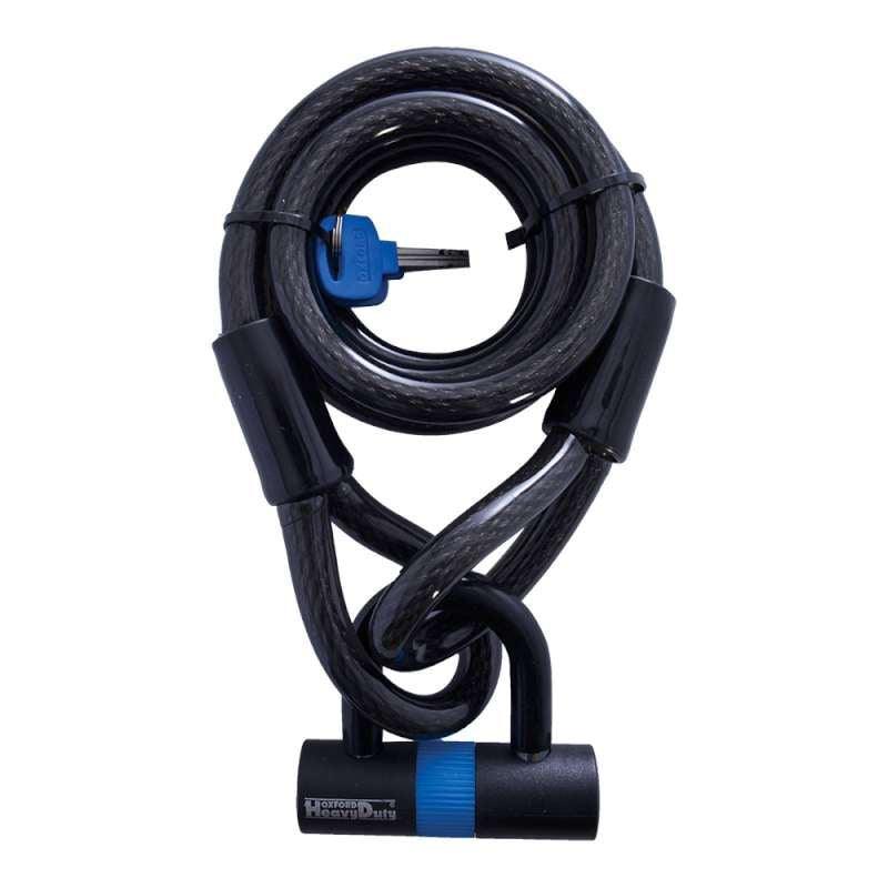 SAS 15mm Security Braided Cable & Padlock 2.0 metres long SAS - Dynamic Drive