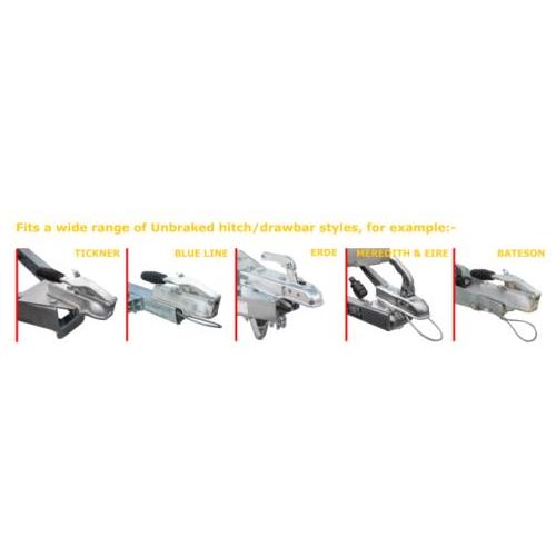 SAS Fort U Unbraked Trailer Hitch Lock, Erde 153 193 213, A Frame Drawbar, M&E SAS - Dynamic Drive