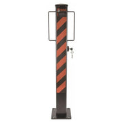 SAS Heavy Duty Security Post Folding Bolt Down Safety Post SAS - Dynamic Drive