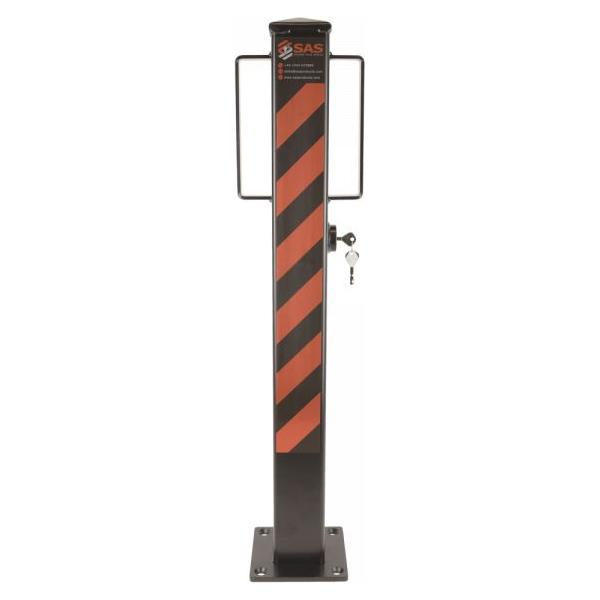 SAS Heavy Duty Security Post Folding Bolt Down Safety Post SAS - Dynamic Drive