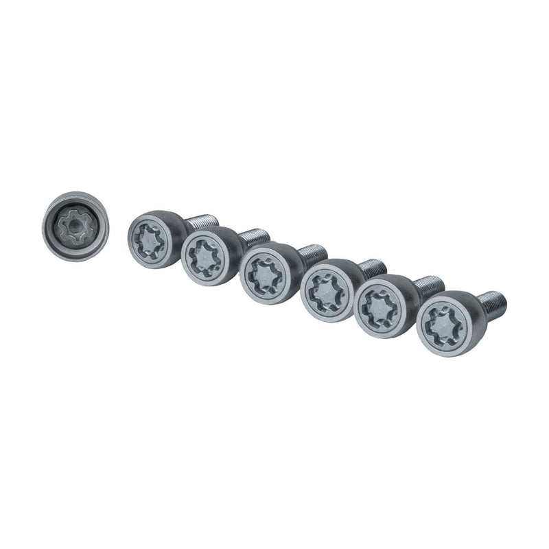 SAS M12x1.5 Premium Locking Wheel Bolts – 6 Pack (Spherical Seat Bolts for Alloys) SAS - Dynamic Drive