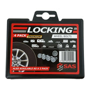 SAS M14 x 1.5 Premium Locking Wheel Bolts, Set of 4 in case Ifor Williams Trailers SAS - Dynamic Drive