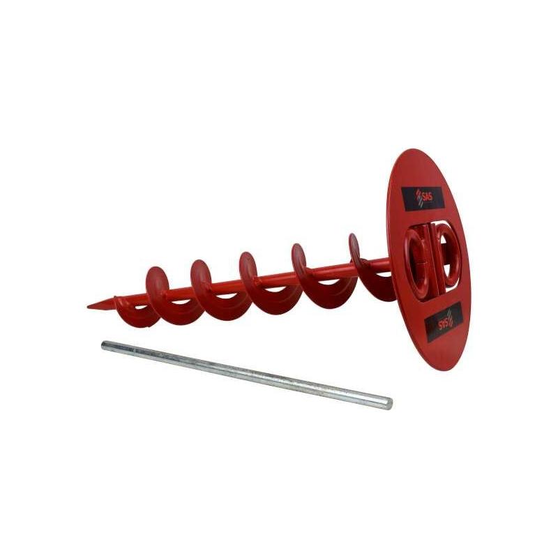 SAS Screw In Soft Ground Securing Point Anchor 500mm Caravan Camping SAS - Dynamic Drive