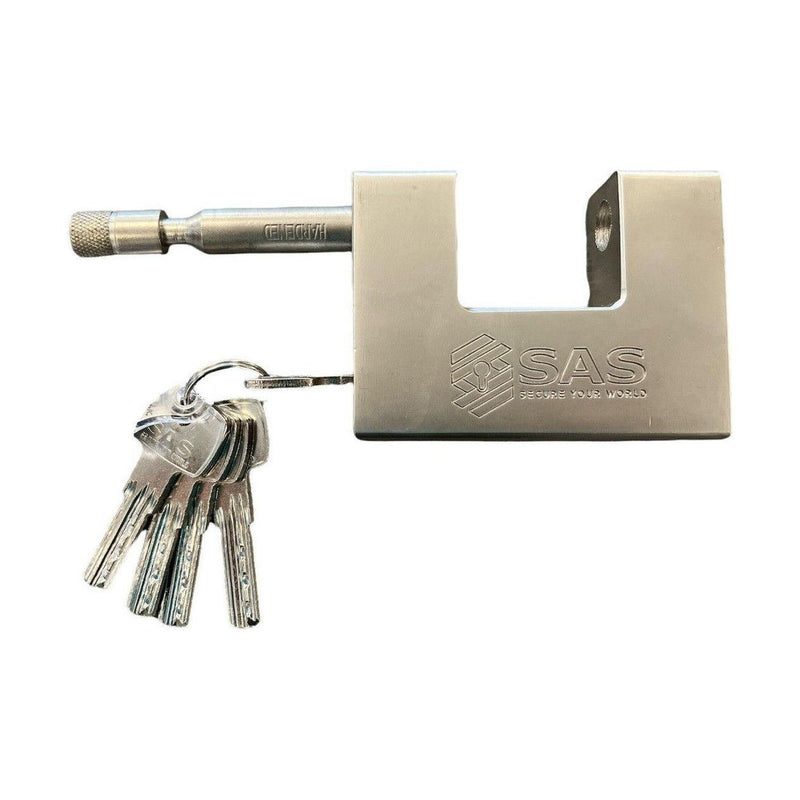 SAS Ultra Secure C-Type Padlock Hardened Steel 8300075 Chains Gates Cables SAS - Dynamic Drive