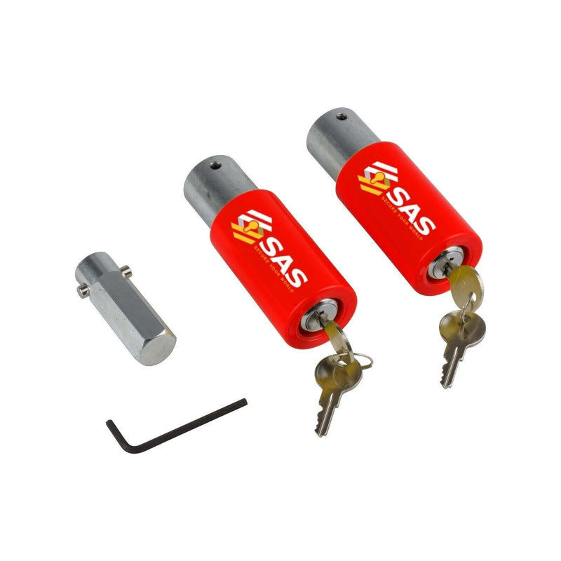 Set of 2, Two SAS Heavy Duty Caravan Tourer Corner Steady Stabiliser Leg Locks SAS - Dynamic Drive