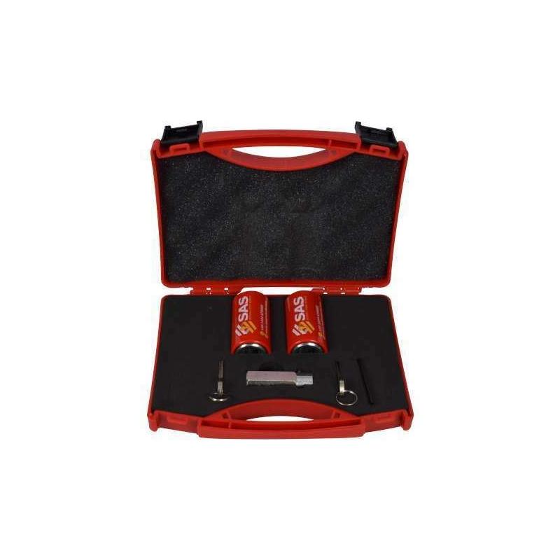 Set of 2, Two SAS Heavy Duty Caravan Tourer Corner Steady Stabiliser Leg Locks SAS - Dynamic Drive