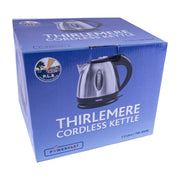 Silver Chrome Low Power 1.2L 750W Cordless Kettle Powerpart - Dynamic Drive