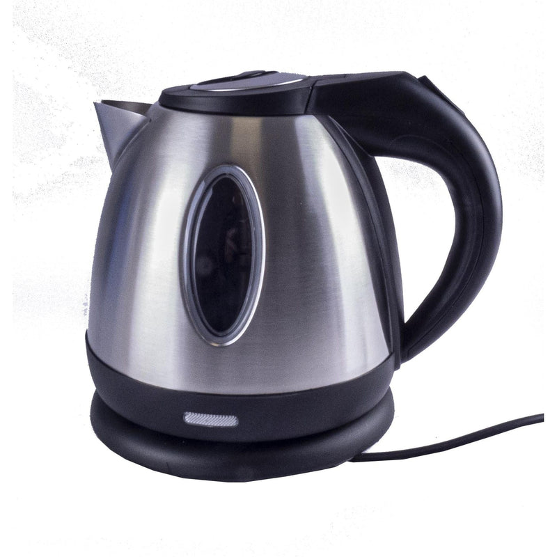Silver Chrome Low Power 1.2L 750W Cordless Kettle Powerpart - Dynamic Drive
