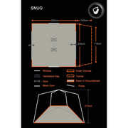Olpro Snug Poled Tailgate Awning (steel Legs Fibreglass Roof ) Olpro - Dynamic Drive