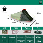 Olpro Solo - Lightweight 1 Person Tent (Ripstop) Olpro - Dynamic Drive