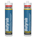 Soudal Butyrub Non Setting Butyl bedding Sealant Seitz Window Glazing White x2 Soudal - Dynamic Drive