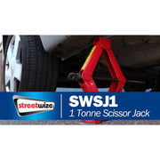Streetwize 1 Ton Tonne Car Maintenance & Repair Wind Up Handle Scissor Jack Lift Streetwize - Dynamic Drive