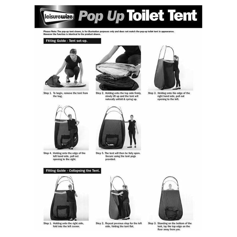 Streetwize Pop Up Toilet Tent Leisurewize - Dynamic Drive