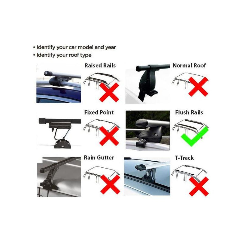 Summit Premium Bars for Cars with Integrated Rails SUP-957 Summit - Dynamic Drive
