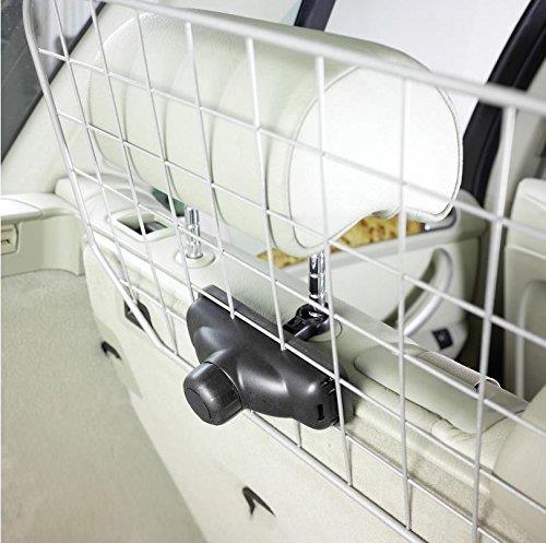 Summit Silver Metal Car Safety Wire Mesh Headrest Dog Guard Adjustable Barrier Summit - Dynamic Drive