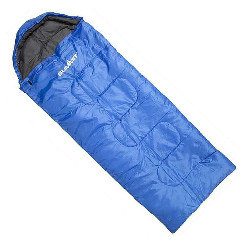 Summit Ultra Lite Junior Blue Kids Camping Sleeping Bag Lightweight Travel 2/3 Season Summit - Dynamic Drive