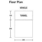 SunnCamp Lodge 200 Motor - 240cm Motorhome Poled Driveaway Awning SunnCamp - Dynamic Drive