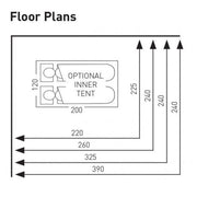 Inner Tent SunnCamp Swift / Dash Two Berth Awning Breathable SunnCamp - Dynamic Drive