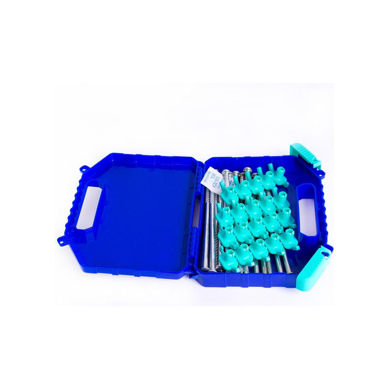 Tent Awning Rock Pegs x20 Carry Case Royal Leisure Hard Ground Pitching Camping Royal - Dynamic Drive