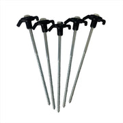 Tent Screw Thread Pegs Awning x20 Carry Case Royal Leisure Drill Adapter Camping Royal - Dynamic Drive