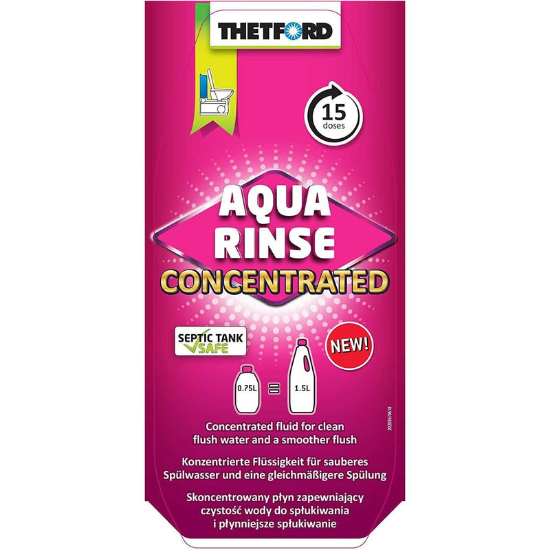 Thetford Aqua Rinse Plus Concentrate Pink Toilet Chemical Fluid for Caravan or Motorhome Thetford - Dynamic Drive
