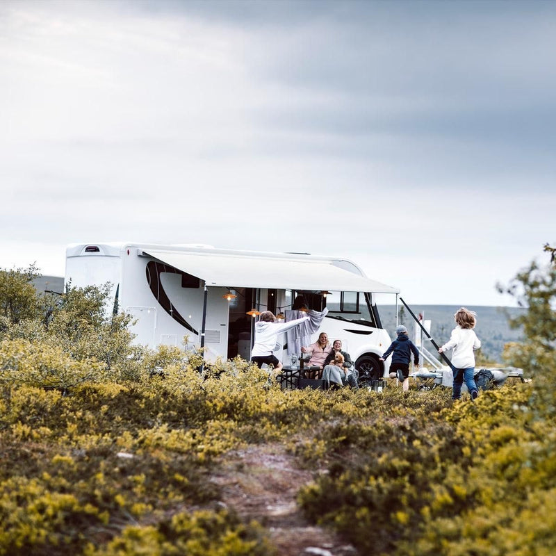 Thule 4200 wall awning 3.00x2.50m white frame, mystic gray material Thule - Dynamic Drive