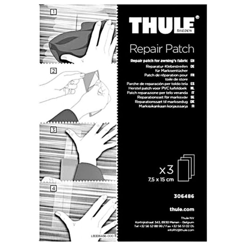 Thule Awning Repair Patch Kit For Campervan Motorhome Caravan Awnings 306486 Thule - Dynamic Drive