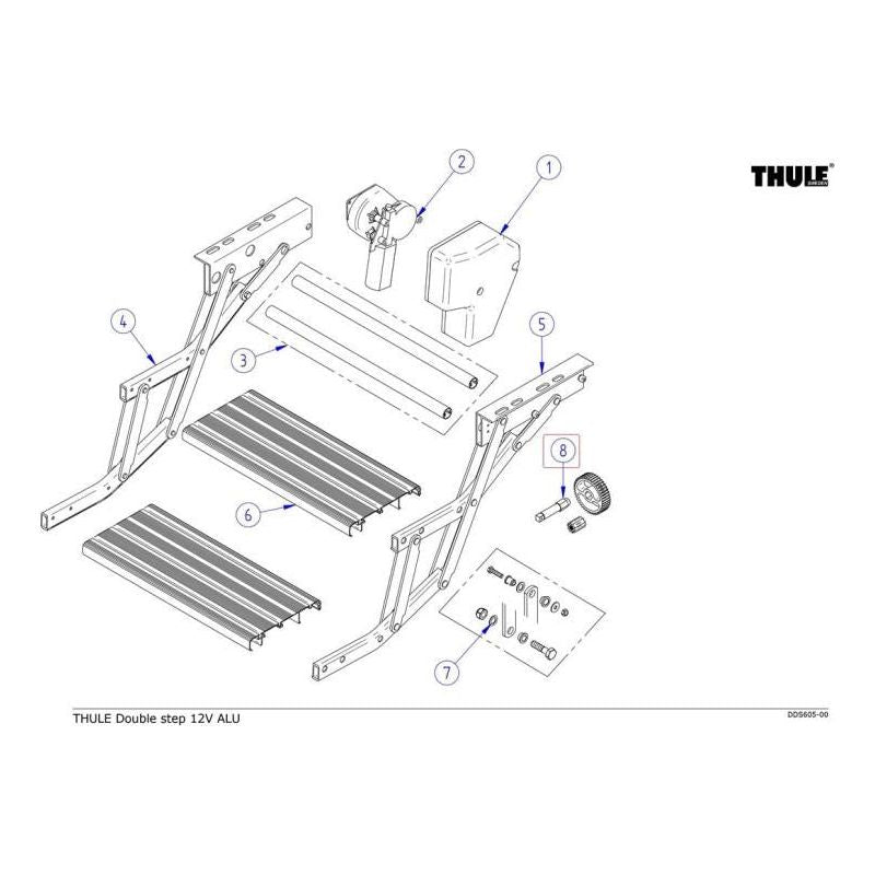 Thule Omnistor Motorhome Double Step Motor Pinion Kit 1500602282 Thule - Dynamic Drive