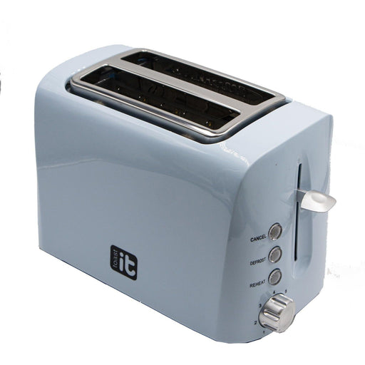 Toast It Blue 240V / 950W Low Wattage Toaster Via Mondo - Dynamic Drive