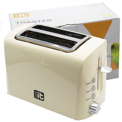 Toast It Cream 240V / 950W Low Wattage Toaster Via Mondo - Dynamic Drive