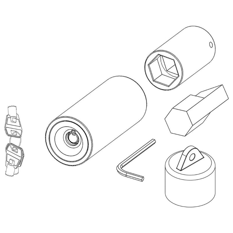 Torpedo Full Stop Purpleline Security Corner Steady Leg Lock Caravan Accessory Purpleline - Dynamic Drive