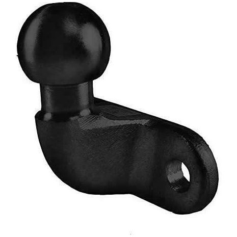 Towball Black Standard 50mm Heavy Duty E Approved Hitch Head Tow 90mm Fixings Maypole - Dynamic Drive