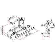 Fiamma Carry Bike Pro C N (02096 10V) Bike Rack for Caravans Fiamma  - Dynamic Drive