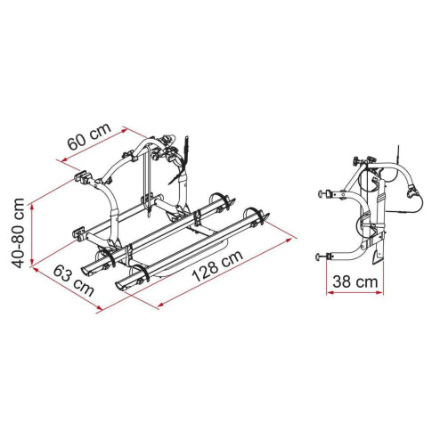 Fiamma Carry Bike Pro C N (02096 10V) Bike Rack for Caravans Fiamma  - Dynamic Drive