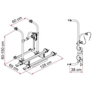 Fiamma Carry Bike Pro N (02096 09V) Bike Carrier for Caravan Fiamma  - Dynamic Drive