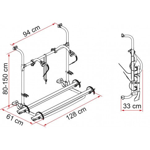 Fiamma Carry-Bike Rack 2011 Autotrail (with rear wheel moulding fitted) Fiamma  - Dynamic Drive