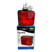Universal 12v Car/Van/Trailer Approved Square Rear Red Fog Light/Lamp Easy Fit Ring Automotive - Dynamic Drive