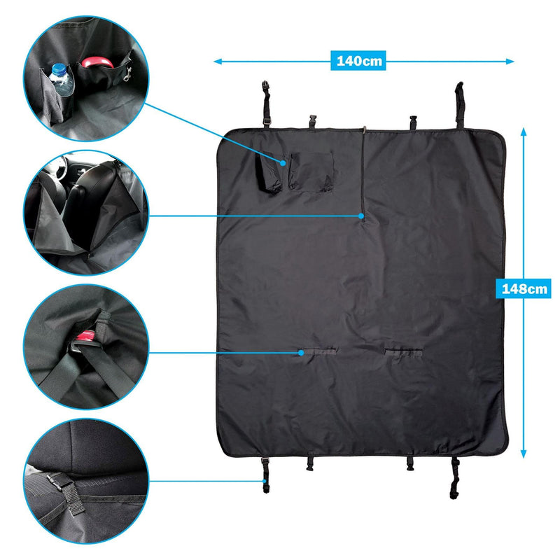Universal Waterproof Car Rear Seat Cover Pet Hammock Streetwize - Dynamic Drive