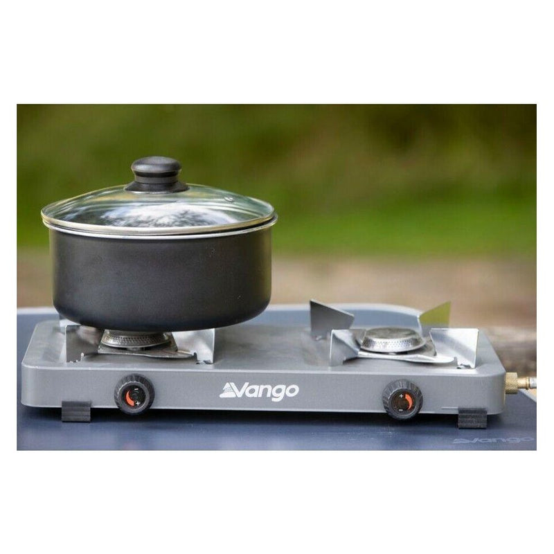 Vango Blaze Double Burner Gas Camping Cooker Camp Stove Vango - Dynamic Drive